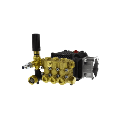 AR RCV25G27DF7M2I Triplex Pump, 2.5 GPM - 2700 PSI, F7 gas-engine mount, M2 unloader + injector, rugged brass head