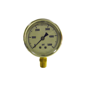 AR0-6000 Pressure Gauge 0-6000 PSI | Safety & Diagnostic Gauge