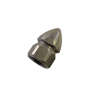 MLSSSN38055 — Stainless steel 3-hole sewer nozzle, 3/8" connect, size 055