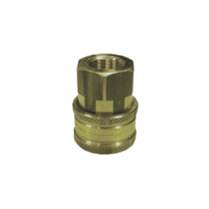 AR AL-QC1/4B — 1/4 in Quick-Connect Coupler, 1/4 F x 1/4 F, Brass